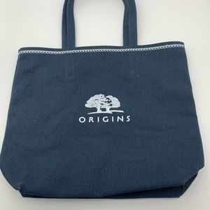 ORIGINS COSMETICS TOTE BAG NAVY BLUE**NEW**